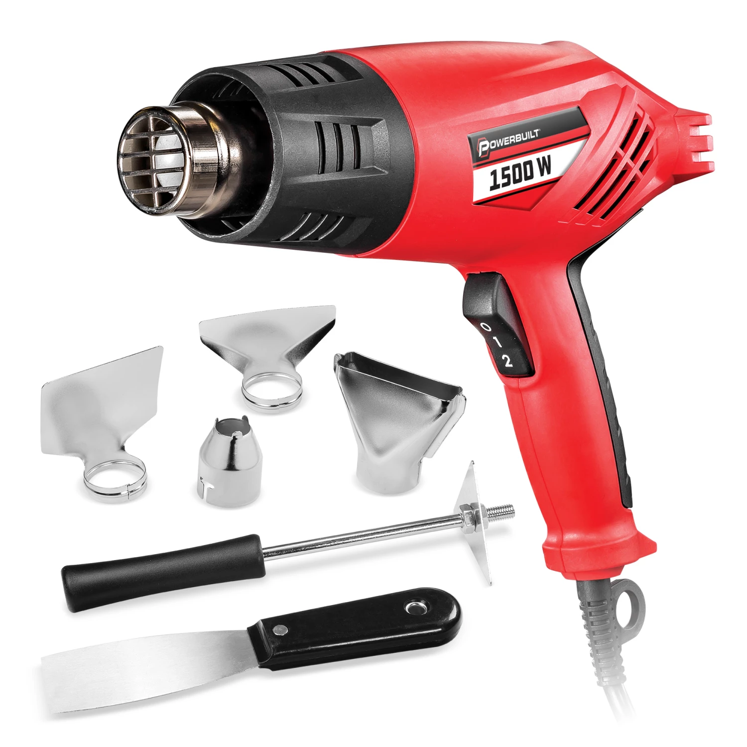 Best Pirce 👍 Powerbuilt 1500W Heavy Duty Heat Gun Kit - 240068 ✨