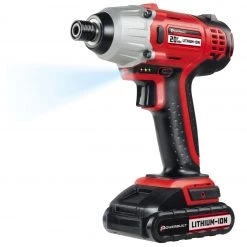Flash Sale 🛒 Powerbuilt 20V Lithium-Ion Cordless Impact Driver 1590 in-lbs with Case - 240132 ✔️