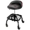 Best deal ✨ Powerbuilt 330-LBS Padded Rolling Shop Seat with Lumbar Support - 240338 🧨