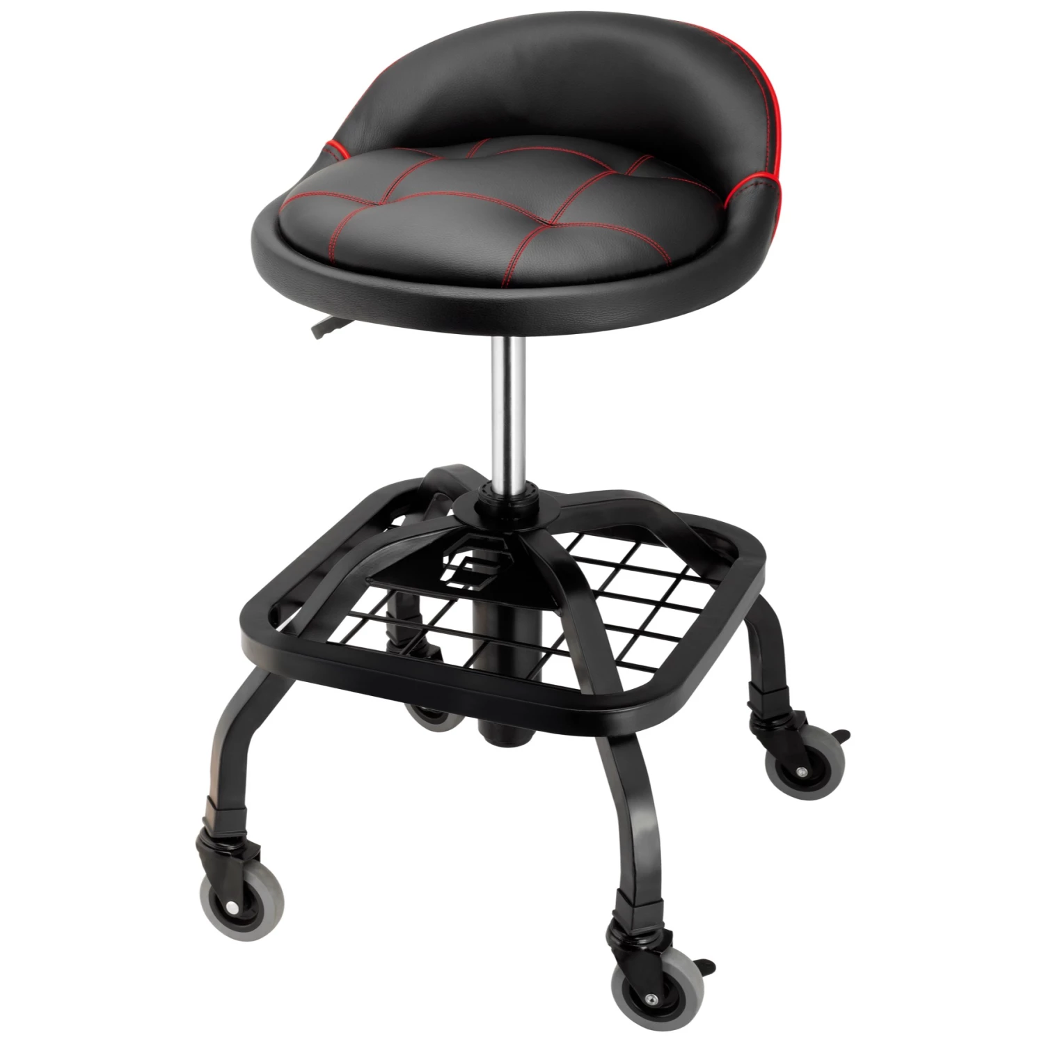 Best deal โจ Powerbuilt 330-LBS Padded Rolling Shop Seat with Lumbar Support - 240338 ๐งจ