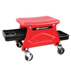 Hot Sale ❤️ Powerbuilt Heavy Duty Compact Rolling Seat with Storage Trays - 240283 🤩