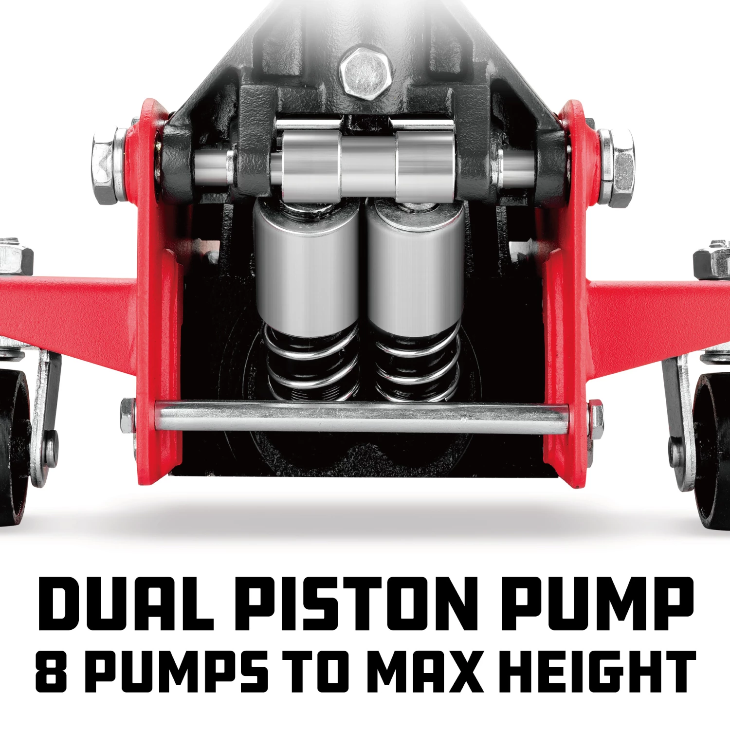 Best Pirce ✨ Powerbuilt 3 Ton Garage Jack, Dual Piston Pump Lift Range from 4-3/4" to 18" 😀 - Image 3