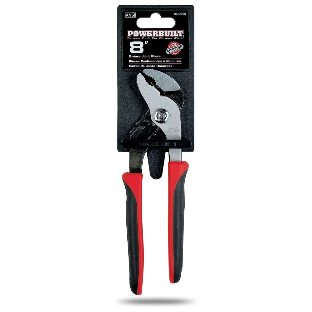 New ๐ Powerbuilt 8 Inch Groove Joint Pliers - 640388 ๐งจ - Image 4