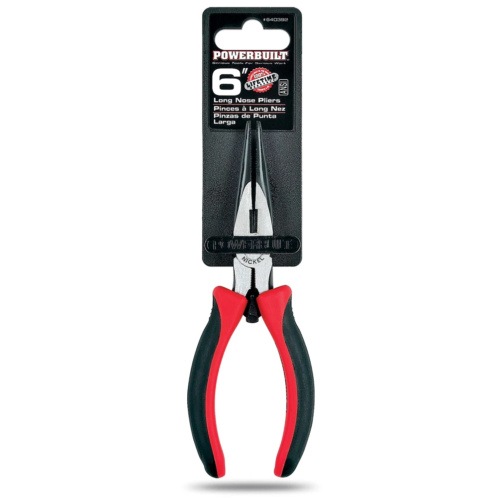 Outlet ⭐ Powerbuilt 6 Inch Long Nose Pliers - 640392 😉 - Image 4