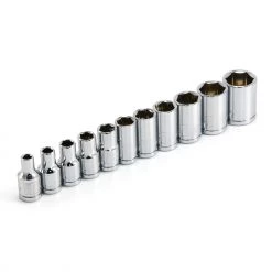 Wholesale 💯 Powerbuilt 11 Piece 1/4 Inch Drive SAE 6 Point Socket Set - 640497 ⭐