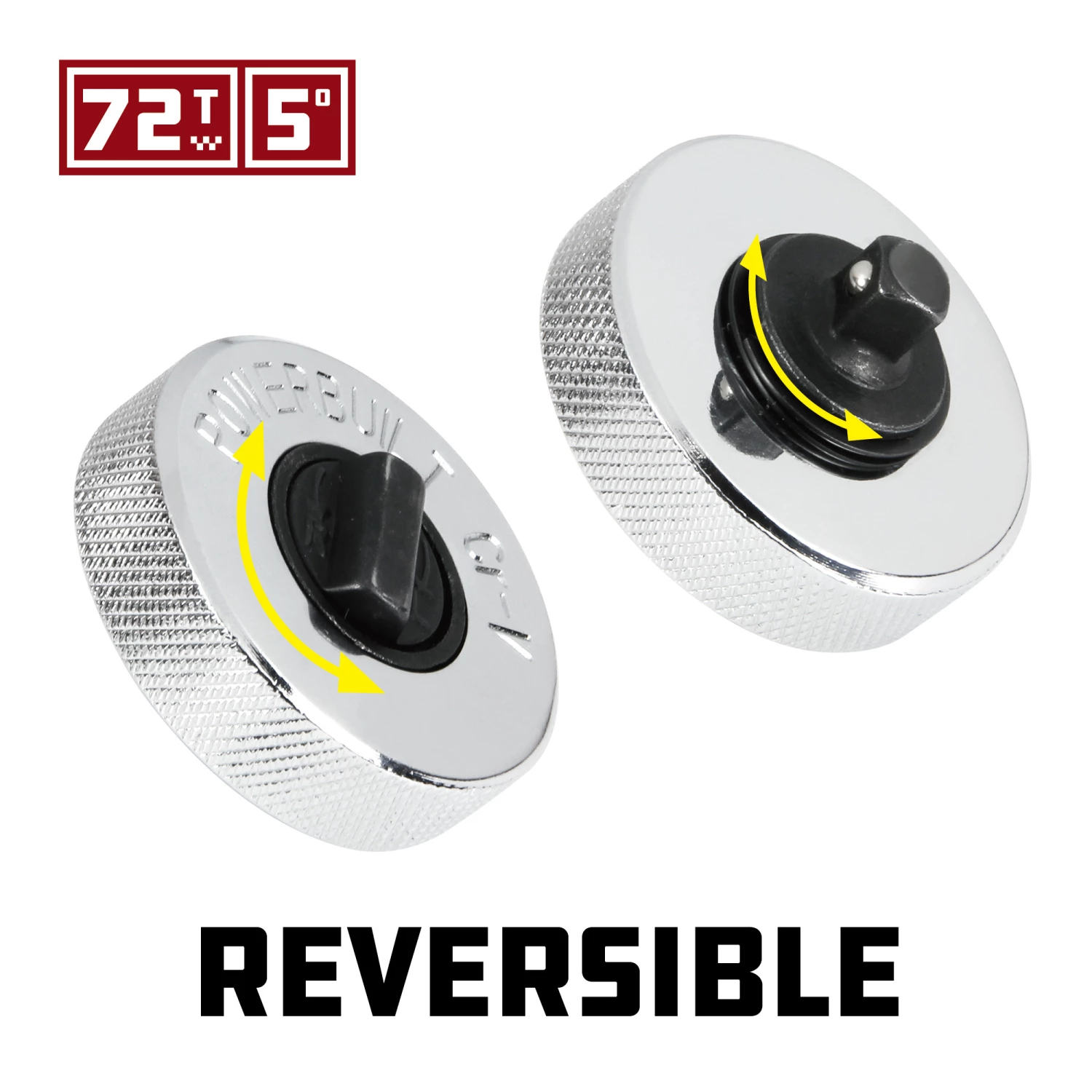 Brand new ✨ Powerbuilt 1/4 Inch Drive 72 Tooth Finger Ratchet - 640501 ❤️ - Image 2