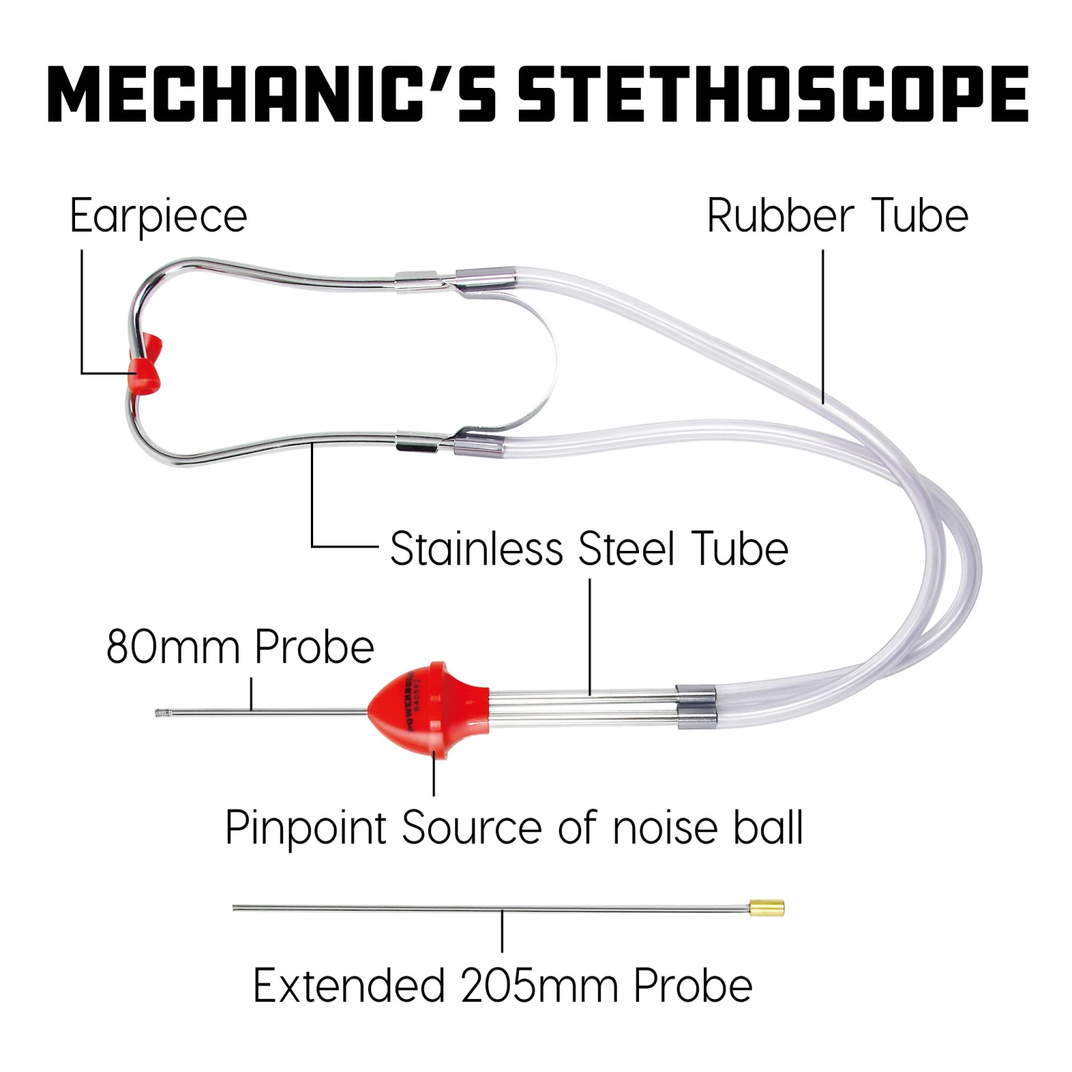 Hot Sale ✨ Powerbuilt Mechanic's Stethoscope - 640582 🎉 - Image 2