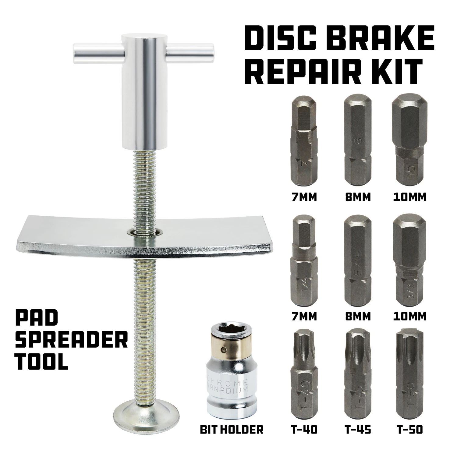 Best Sale 🥰 Powerbuilt 12 Pc. Drum Brake Repair Kit, Disc Brake Pad Spreader - 640592 ⌛ - Image 2