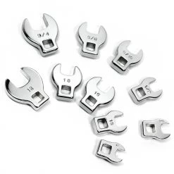 Brand new 👍 Powerbuilt 10 Piece 3/8 Inch Drive SAE and Metric Crowfoot 🔧 Wrench Set - 640830 ⭐