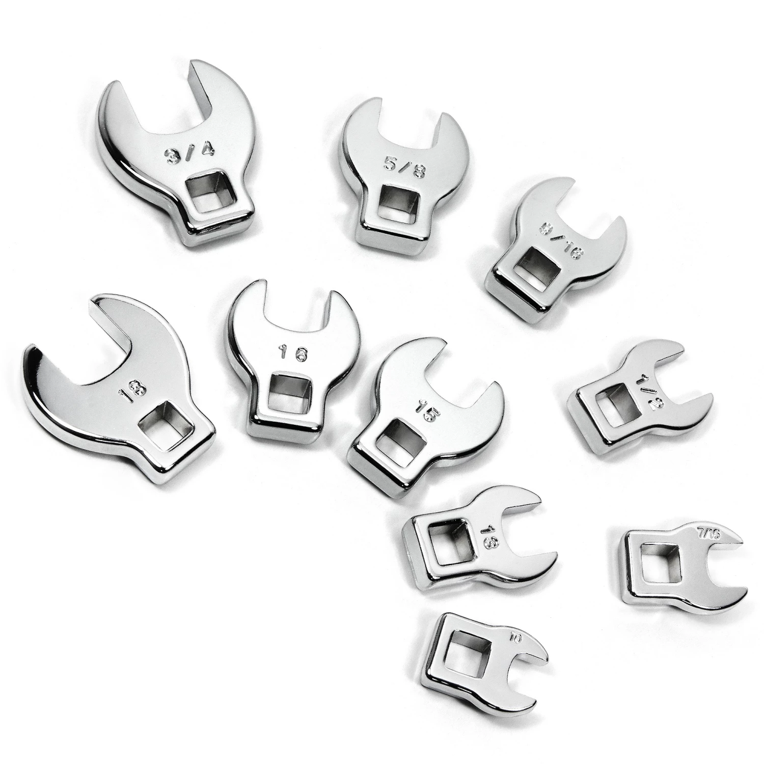 Brand new 👍 Powerbuilt 10 Piece 3/8 Inch Drive SAE and Metric Crowfoot 🔧 Wrench Set - 640830 ⭐