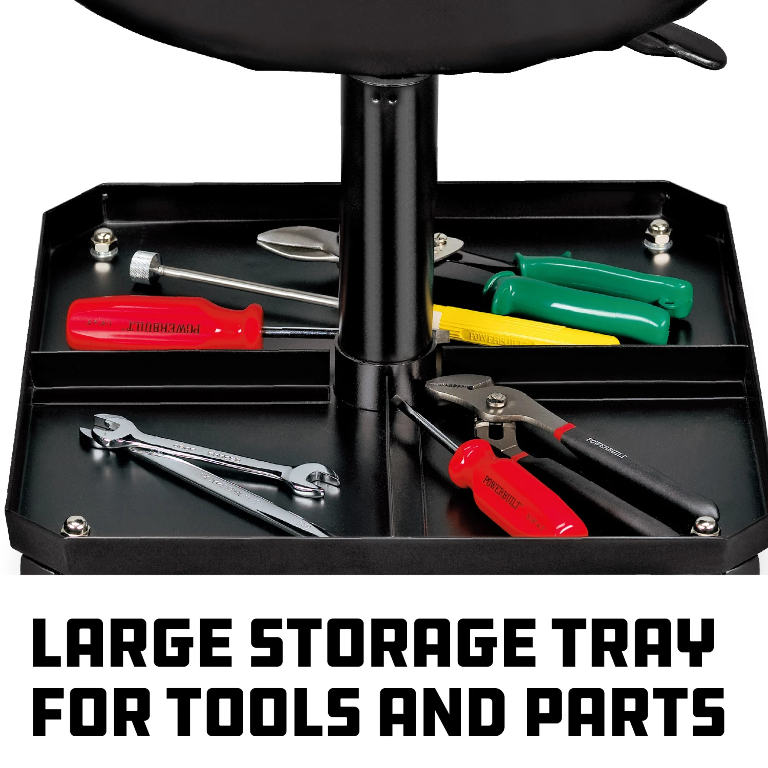 Discount ❤️ Powerbuilt Rolling Brake Stool - 640834 🌟 - Image 4