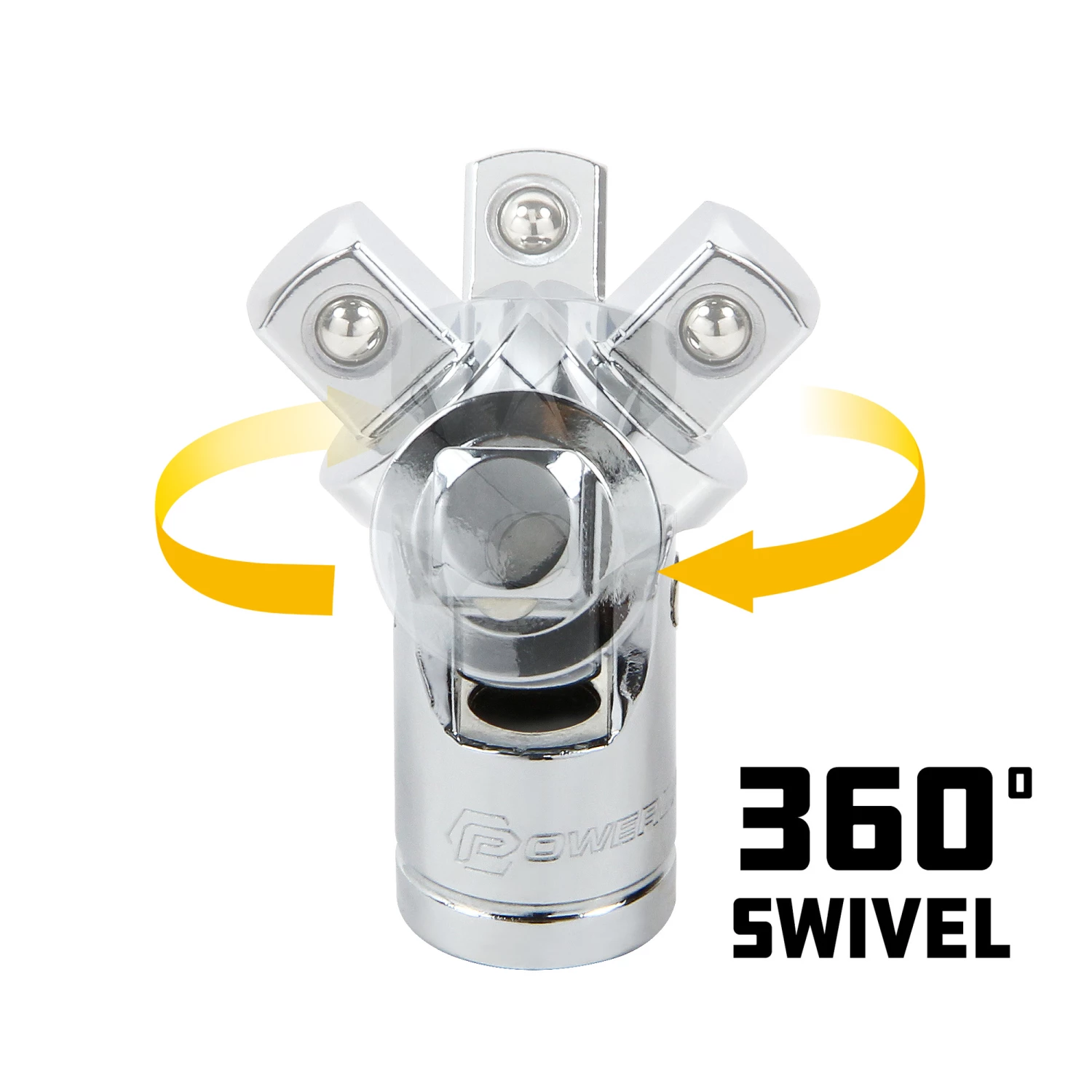 New ⭐ Powerbuilt 3 Pc. Universal Joint Set, 1/4 in., 3/8 in., and 1/2 in. Drive ✔️ - Image 3
