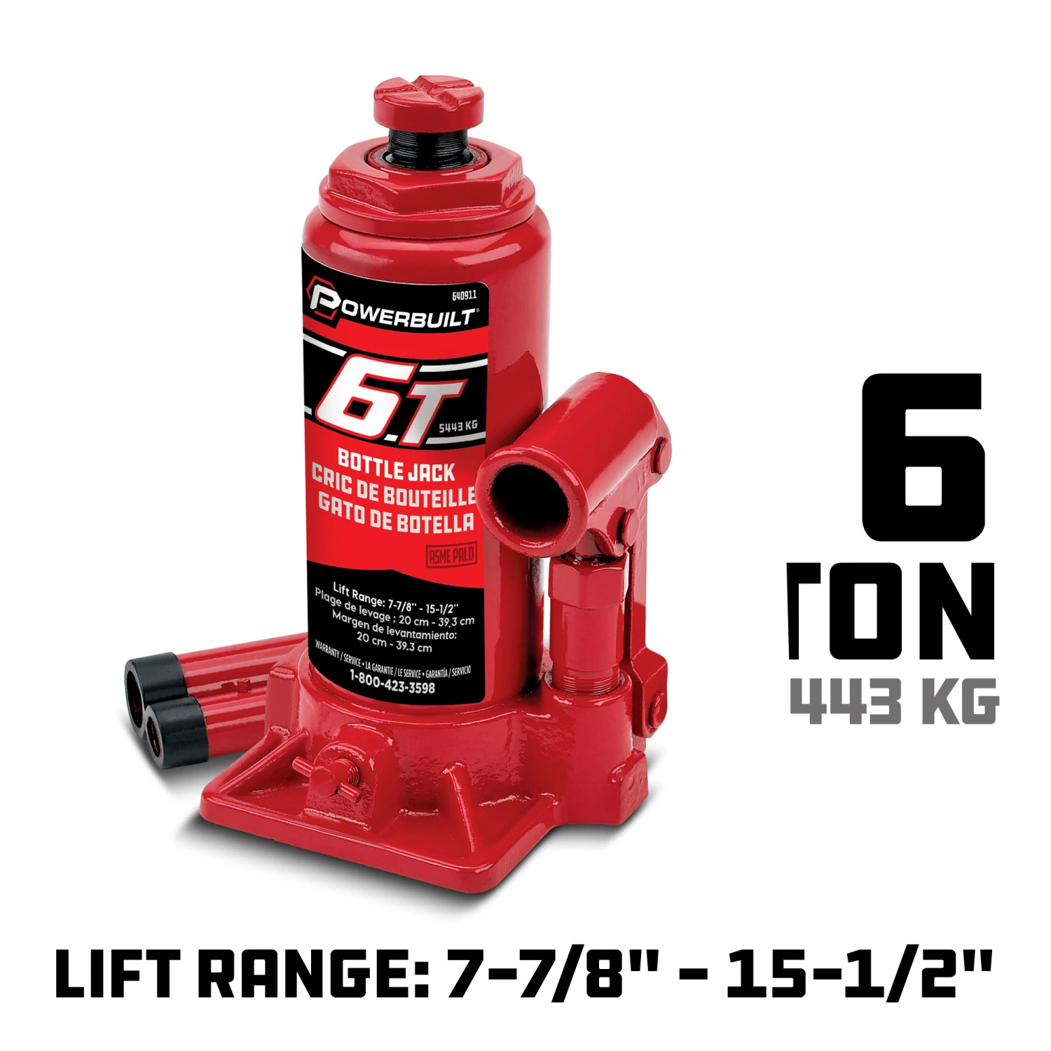 Buy ⌛ Powerbuilt 6 Ton Bottle Jack - 640911 😍 - Image 5