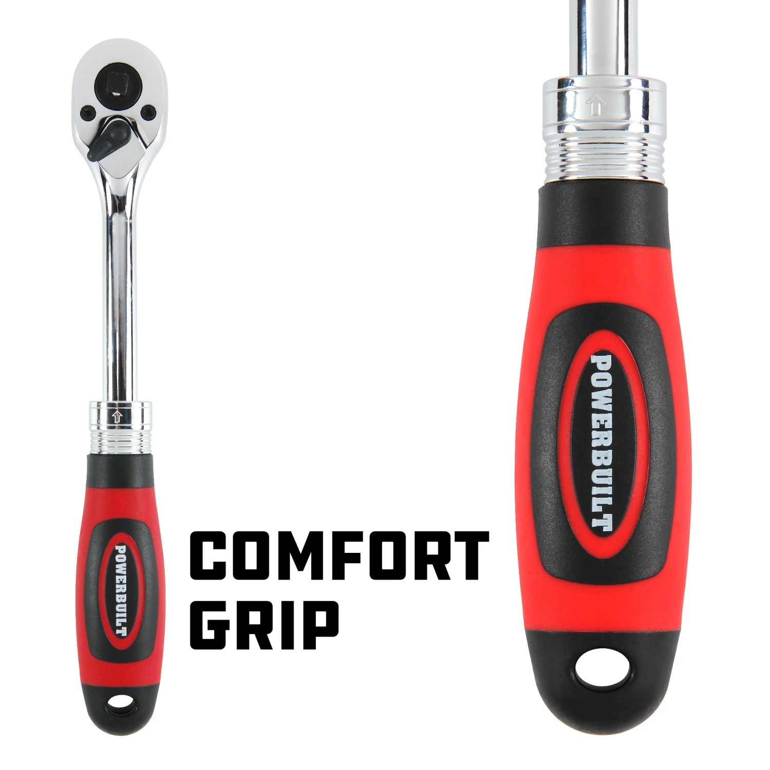 Best deal ๐ Powerbuilt 1/4 Inch by 3/8 Inch Dual Drive Extended Ratchet - 940926 ๐งจ - Image 3