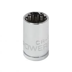 Brand new ⭐ Powerbuilt 3/8 Inch Drive x 12 MM 12 Point Shallow Socket - 641017 😀