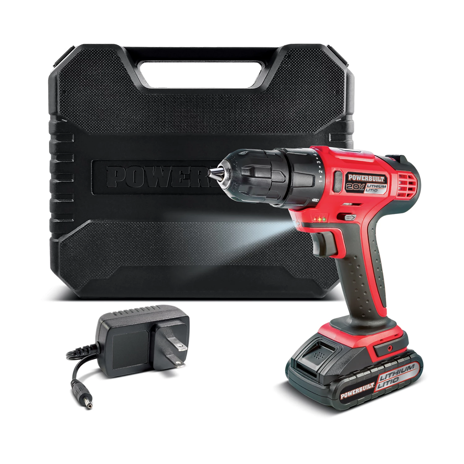 Top 10 🔔 Powerbuilt 20V Lithium-Ion Cordless Drill - 641653 🔥 - Image 2