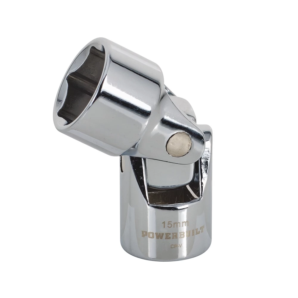 Discount ⭐ Powerbuilt 3/8 Inch Drive x 15 MM 6 Point Universal Socket - 641906 🥰