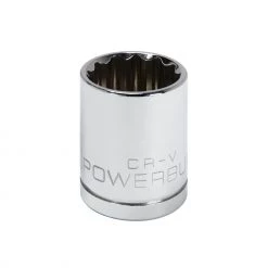 Best deal 👍 Powerbuilt 1/2 Inch Drive x 22 MM 12 Point Shallow Socket - 642020 🎁