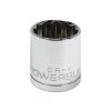 Outlet ⌛ Powerbuilt 1/2 Inch Drive x 27 MM 12 Point Shallow Socket - 642034 🔔