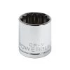 Hot Sale 👍 Powerbuilt 1/2 Inch Drive x 29 MM 12 Point Shallow Socket - 642035 💯