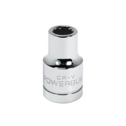 Cheapest 🎁 Powerbuilt 1/2 Inch Drive x 3/8 Inch 12 Point Shallow Socket - 642038 ✔️