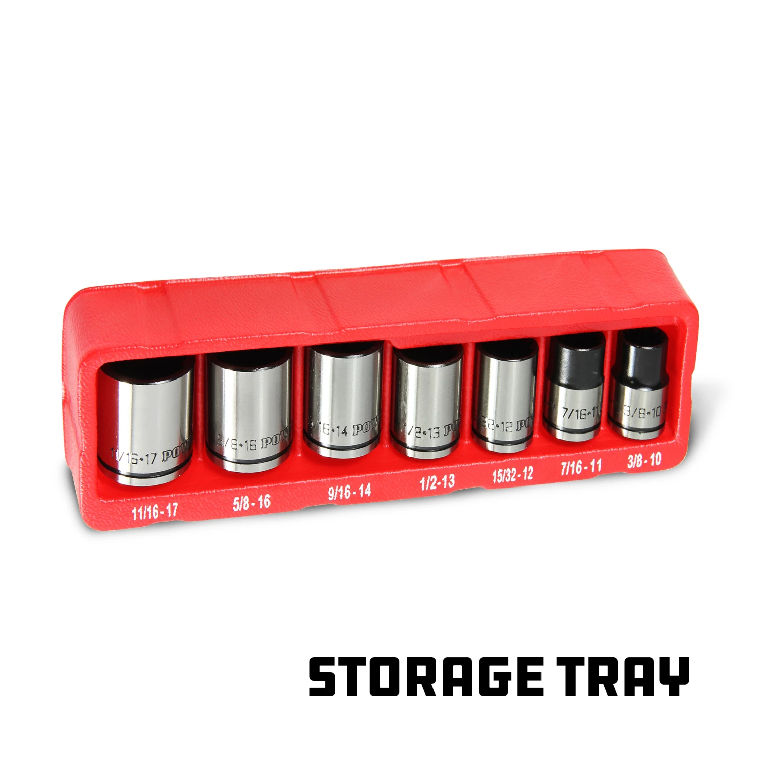 Best Pirce 😀 Powerbuilt 7 Piece 3/8 Inch Drive Universal Socket Set with Tray - 642054 😉 - Image 4