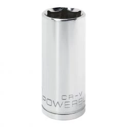 Best Sale 🔔 Powerbuilt 1/2 Inch Drive x 1 Inch 6 Point Deep Socket - 642207 🤩