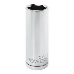 Discount 🔥 Powerbuilt 1/2 Inch Drive x 20 MM 6 Point Deep Socket - 642214 🎉