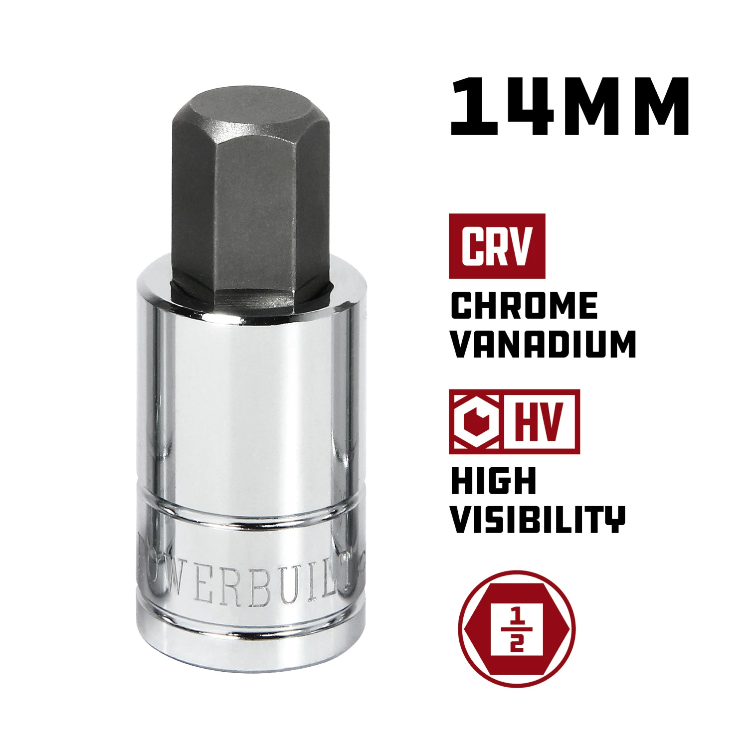 Cheapest ๐งจ Powerbuilt 1/2 Inch Drive x 14MM Hex Bit Socket - 642277 ๐ - Image 5