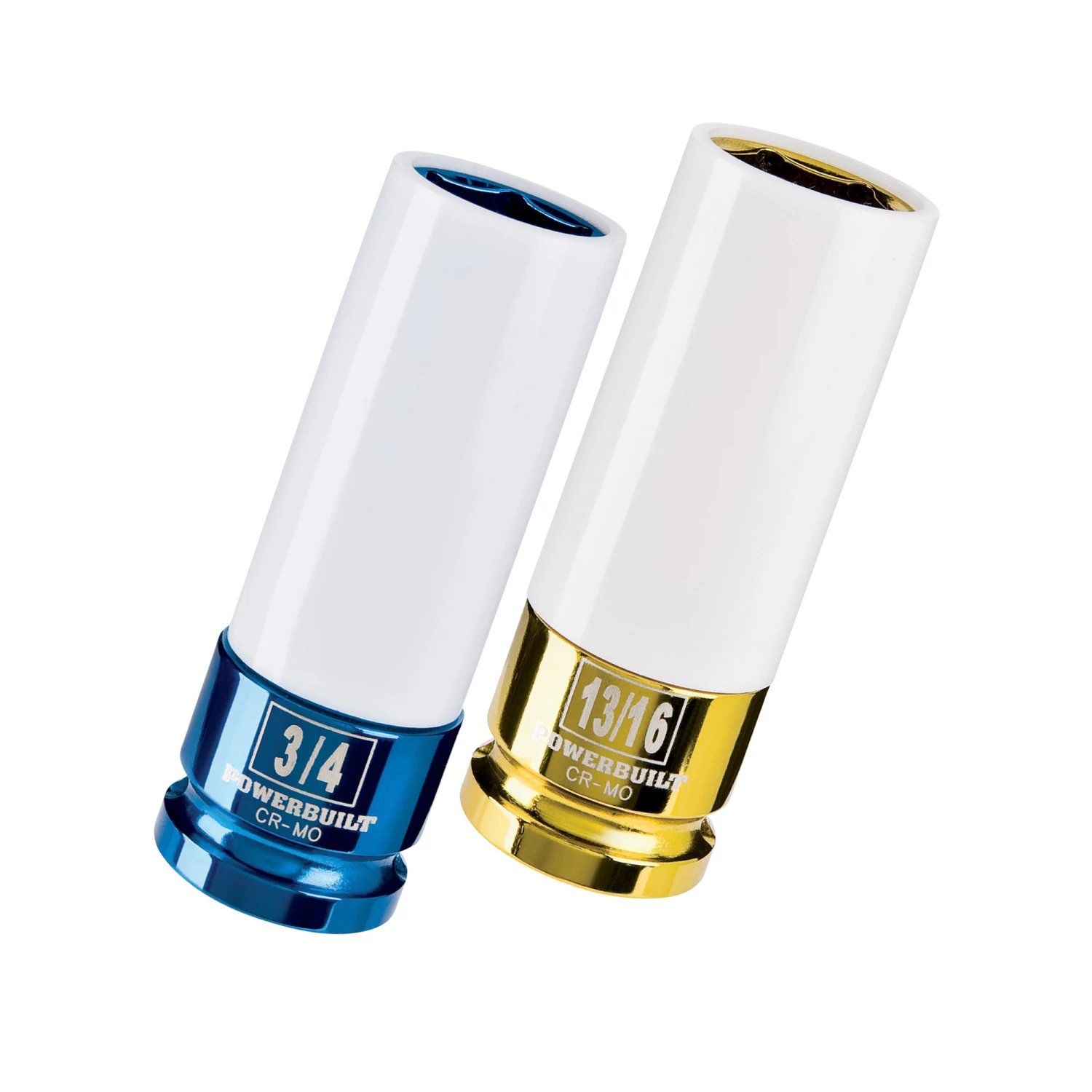 Coupon ⭐ Powerbuilt 2 Piece SAE 3/4" and 13/16" Wheel Lug Nut Socket Set - 642396 💯