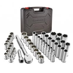 Coupon ✨ Powerbuilt 47 Piece 3/8 Inch Drive Mechanic's Tool Set - 642451 💯