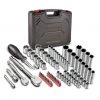 New 🔥 Powerbuilt 80 Pc.1/4 in. & 3/8 in. Dr. SAE & Metric Mechanics Tool Set - 642452 👏