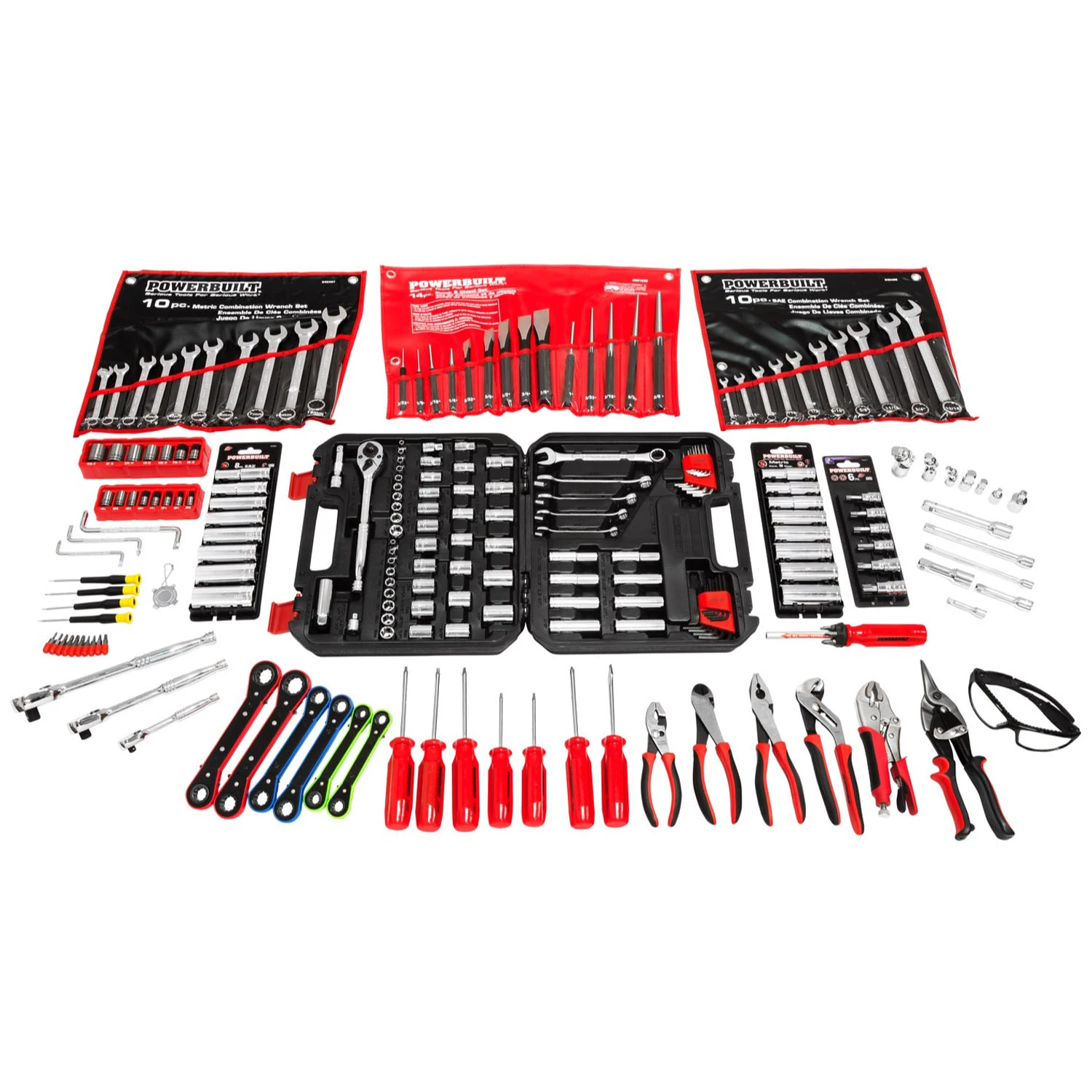 Wholesale 🌟 Powerbuilt 214 Pc Starter Mechanic Technician Tool Set Vo Tech Student - 642538 ❤️