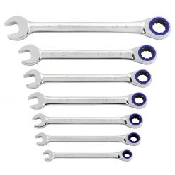 Best deal 🔔 Powerbuilt 7 Piece SAE 100 Tooth Ratcheting 🔧 Wrench Set - 642761 🛒
