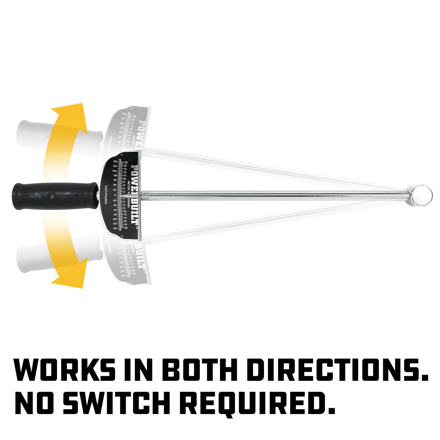 Hot Sale 🎁 Powerbuilt 1/2-Inch Drive Needle Torque 🔧 Wrench, 0 to 140 Ft. Lbs 😍 - Image 5