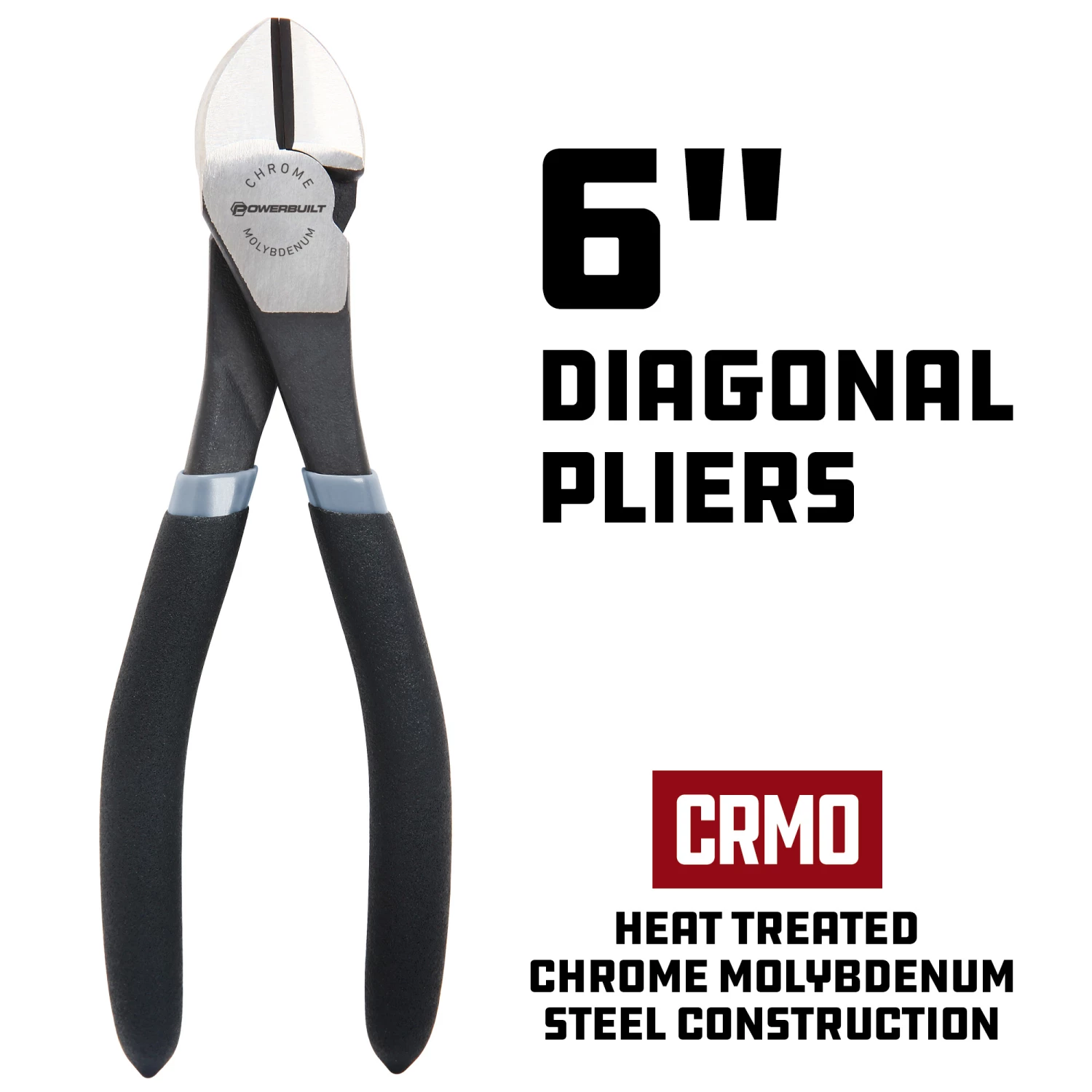 Outlet ๐ Powerbuilt 6 Inch Pro Tech Diagonal Pliers - 645032 โ - Image 3