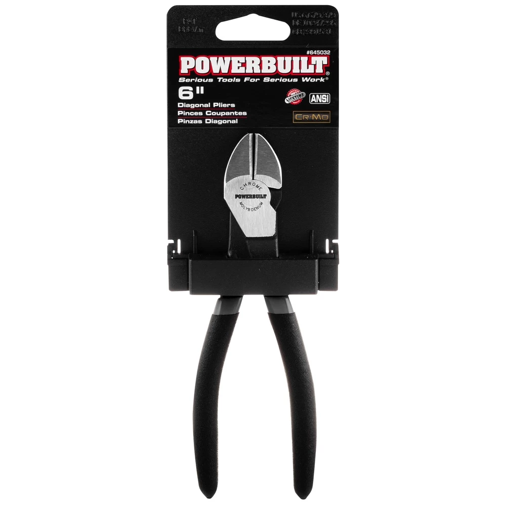 Outlet ๐ Powerbuilt 6 Inch Pro Tech Diagonal Pliers - 645032 โ - Image 2