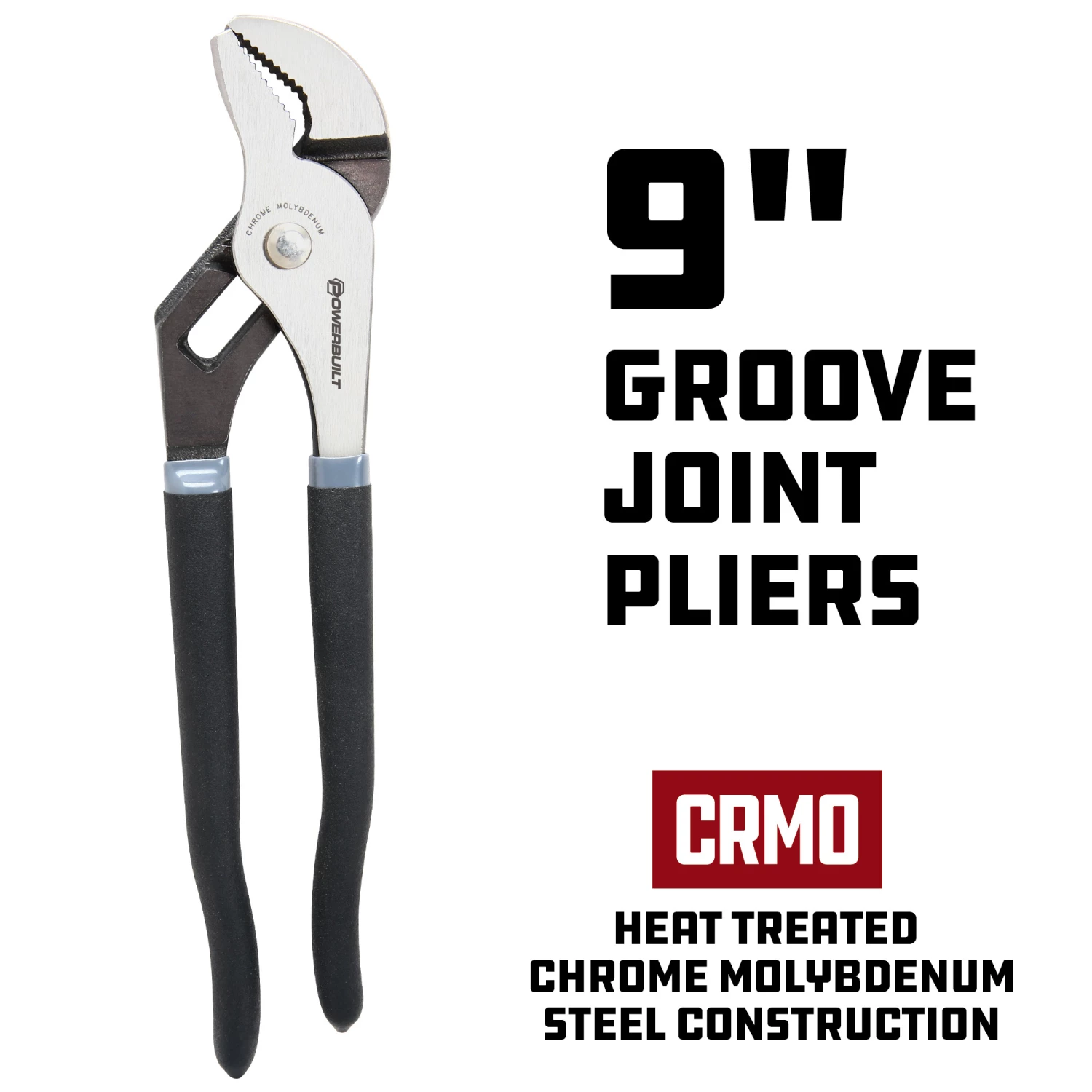 Promo 🥰 Powerbuilt 9-1/2 Inch Pro Tech Groove Joint Pliers - 645035 👏 - Image 2