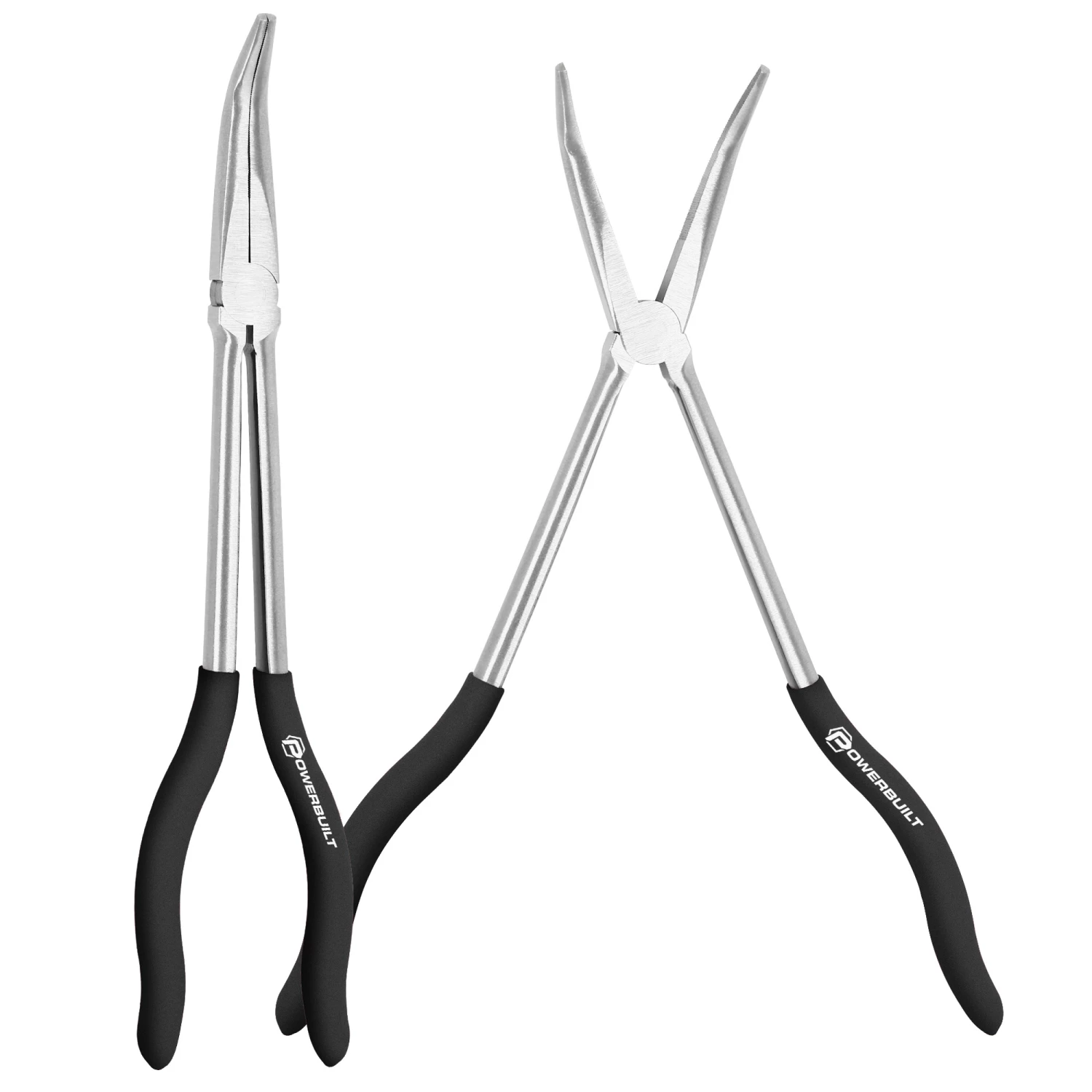 Outlet ⌛ Powerbuilt 11 Inch Pro Tech 45° Long Reach Long Nose Pliers - 645042 ✔️ - Image 4