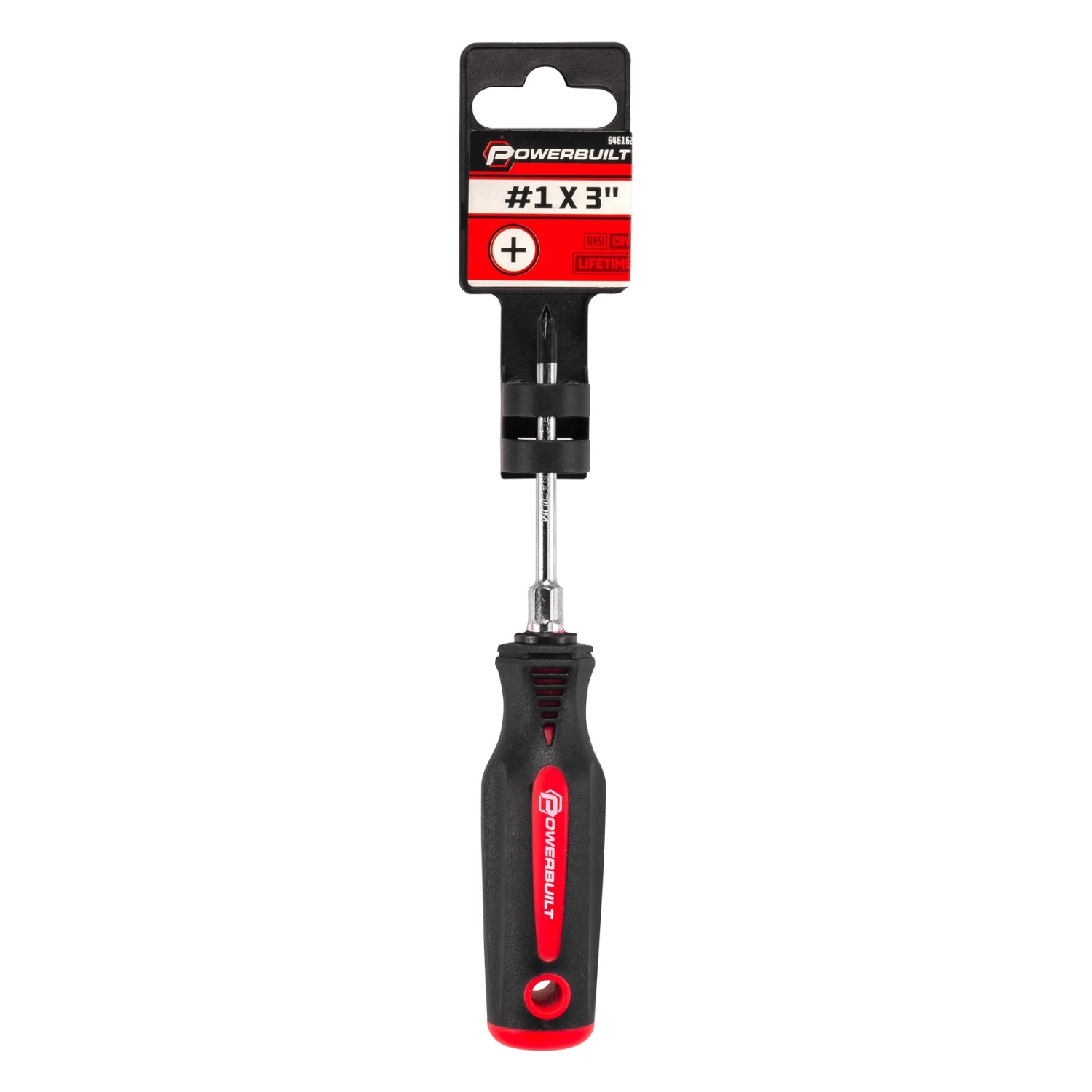 Discount ๐ฅ Powerbuilt #1 x 3 Inch Phillips Screwdriver with Double Injection Handle - 646162 ๐ - Image 2
