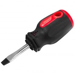 New ❤️ Powerbuilt 1/4 Inch Slotted Screwdriver with Double Injection Handle - 646170 ⌛