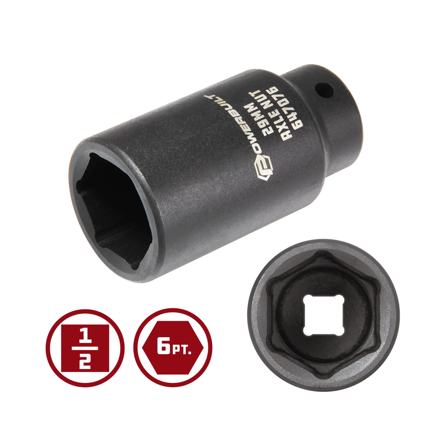 Best deal 😍 Powerbuilt 1/2-Inch Drive 29mm Axle Nut Socket - 647076 😀 - Image 3