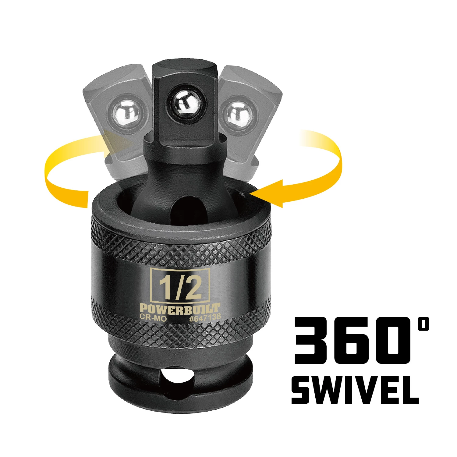 Buy ๐ Powerbuilt 1/2-Inch Drive Impact Universal Joint, Chrome Moly Steel ๐งจ - Image 3