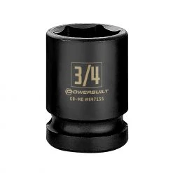 Wholesale ✔️ Powerbuilt 1/2 Inch Drive x 3/4 Inch 6 Point Impact Socket - 647155 💯