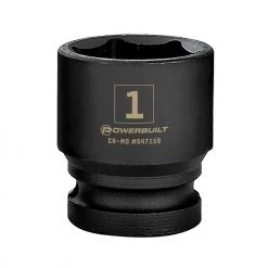 Outlet ⭐ Powerbuilt 1/2 Inch Drive x 1 Inch 6 Point Impact Socket - 647159 👍