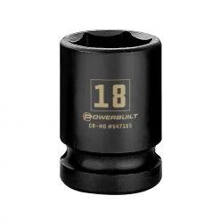Top 10 ๐คฉ Powerbuilt 1/2 Inch Drive x 18 MM 6 Point Impact Socket - 647165 ๐