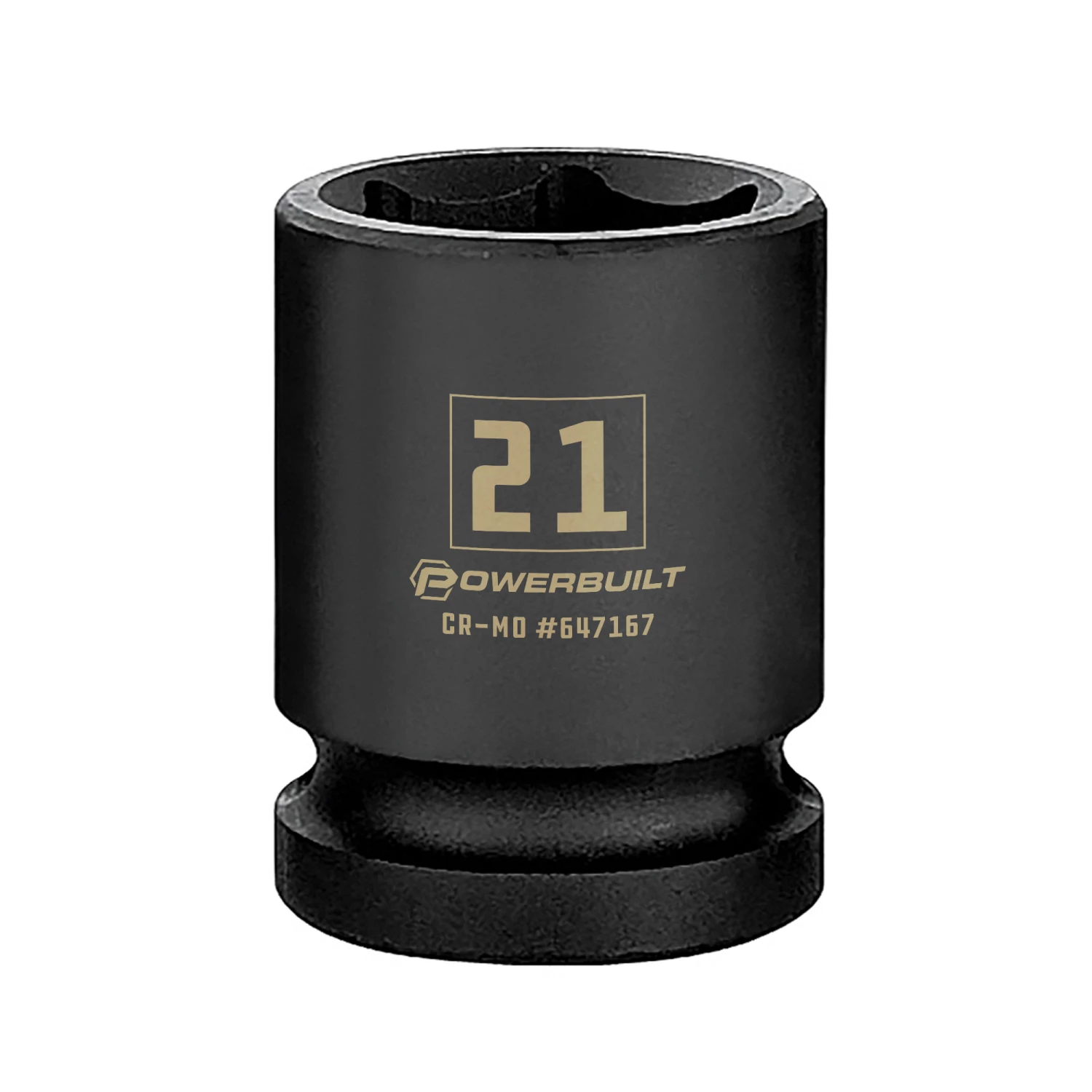 Wholesale ⌛ Powerbuilt 1/2 Inch Drive x 21 MM 6 Point Impact Socket - 647167 ⌛