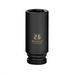 Deals ❤️ Powerbuilt 1/2 Inch Drive x 26 MM 6 Point Deep Impact Socket - 647193 🌟