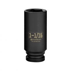 Discount 🌟 Powerbuilt 1/2 Inch Drive x 1-1/16 Inch 6 Point Deep Impact Socket - 647194 ⭐