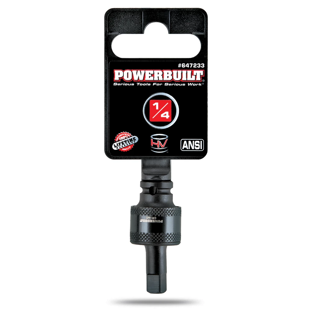 Flash Sale โค๏ธ Powerbuilt 1/4-inch Drive Impact Universal Joint Chromoly Steel Black Phosphate โ - Image 2